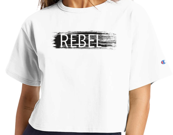 "REBEL" Underground Edition Cropped T-Shirt