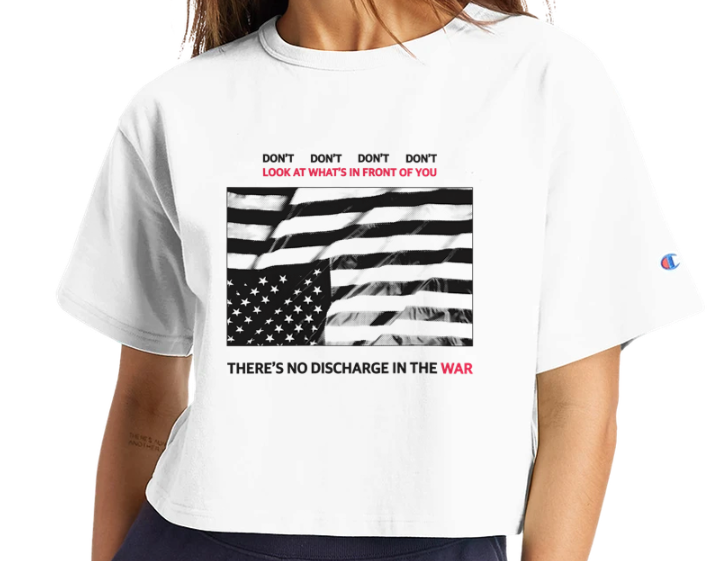 Don’t Look At What’s In Front Of You Cropped T-Shirt